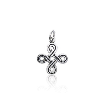 Shield Knot Silver Charm TC433 - Jewelry